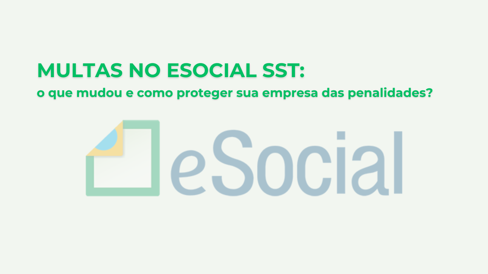 Multas no eSocial SST